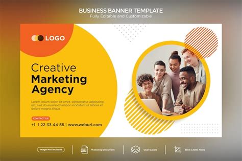 Premium Psd Creative Marketing Agency Business Banner Design Template