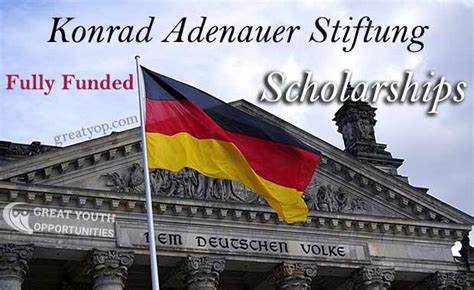 Konrad Adenauer Stiftung scholarship to Study in Germany