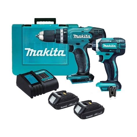 MAKITA DLX2142Y COMBO TALADRO PERCUTOR 18V 1 2 ATORNILLADOR DE IMP