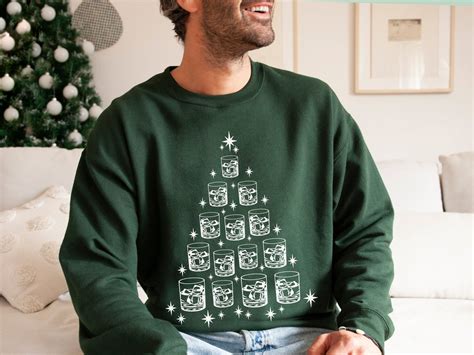 Bourbon Christmas Sweatshirt Whiskey Sweater Bourbon Shirt Unique