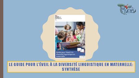 guide L EVEIL à la diversité linguistique MATERNELLE missions LV EI