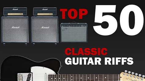 Top 50 Classic Guitar Riffs All Time In One Take Two Guitars Youtube