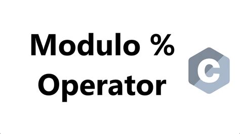 Modulo Operator In C How To Use Modulo Operator In C YouTube