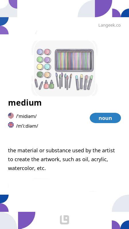 Definition And Meaning Of Medium Picture Dictionary