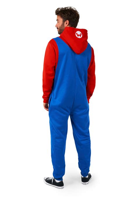 Super Mario Bros Adult Mario Costume Onesie Mario Costumes