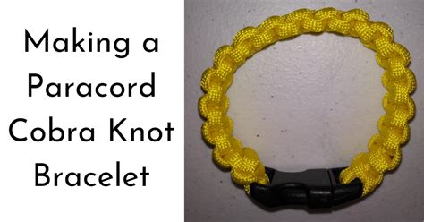 How to Make a Paracord Cobra Knot Bracelet - TYPEFACE