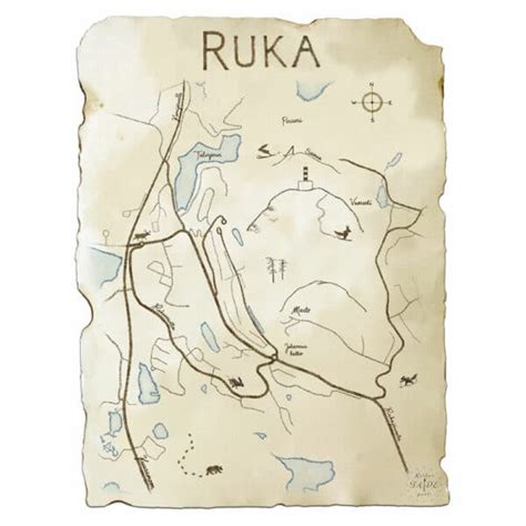 Rukan kartta - Kertun Taidepuoti