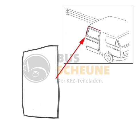 VW Bus T2 T3 Doka Türdichtung hinten rechts 247841818 Ersatzteile