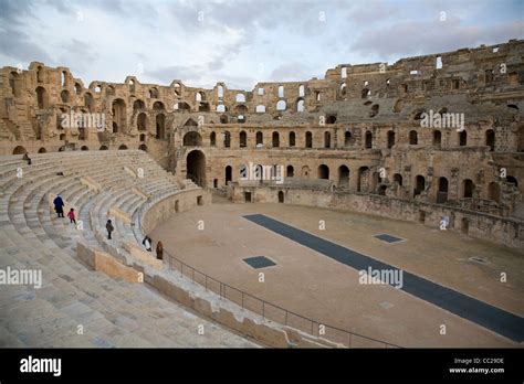 Colosseum at El-Jem, Tunisia Stock Photo - Alamy