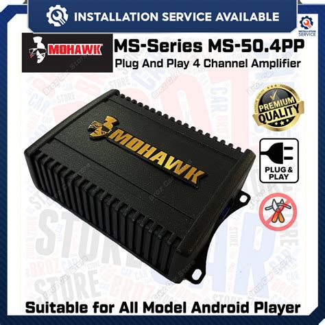 Installation Available MOHAWK 4 Channel Plug Play Amplifier DSP MS