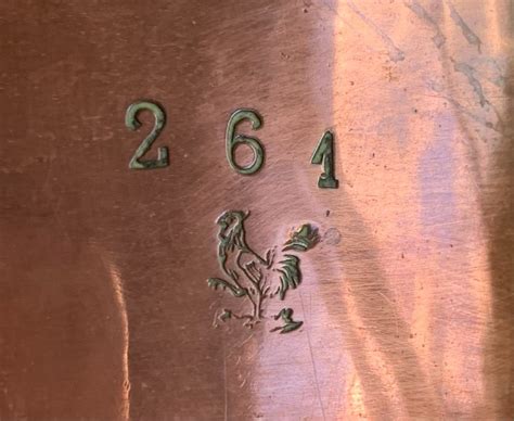 Proantic 19th Century Tinned Copper Cake Mold Hallmarked With A Roost