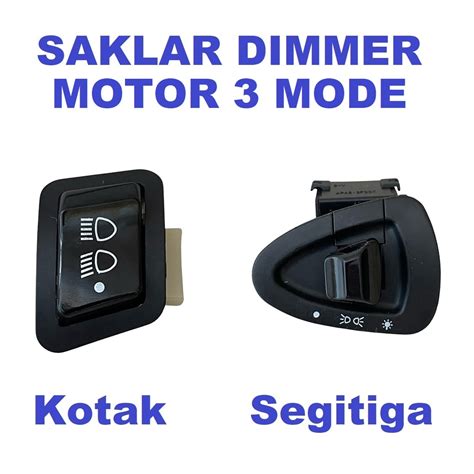 Jual Tombol Saklar Dimmer Lampu Motor Kotak Segitiga Mode On Off Dim