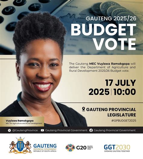 Gauteng Department of Agriculture, Rural Development - MEC Mpho Parks