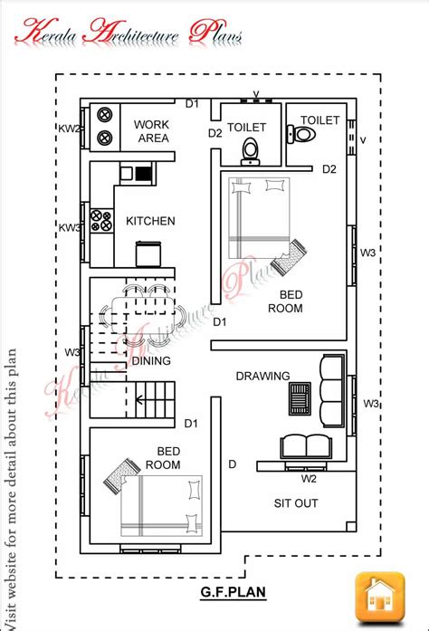 Kerala House Plans 1200 Sq Ft With Photos Khp