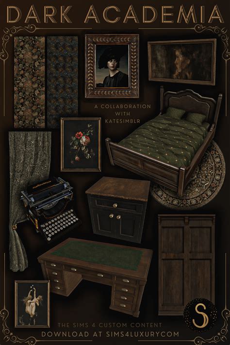 Dark Academia 2 Full Collection Sims4Luxury