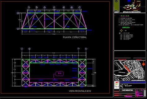 Marco Estructural Monumento Minimalista En DWG Librería CAD