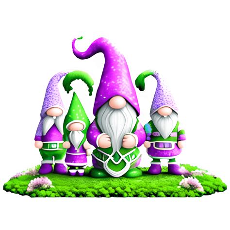 4 Newstyle Gnomes 2 Female 2 Male Cute · Creative Fabrica