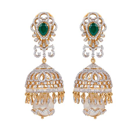 Diamond Earrings Musaddilal Jewellers