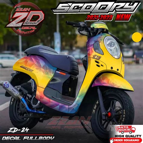 Jual Cod Terbaru Decal Sticker Motor Scoopy New