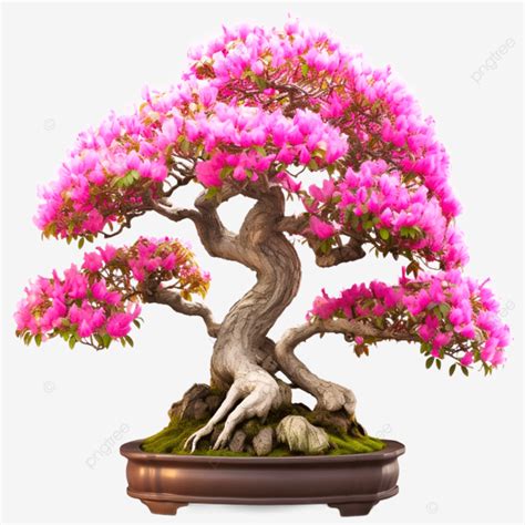 A Japanese Bonsai Tree With Pink Flowers Japanese Bonsai Tree