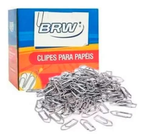 Clips De Papel Galvanizado N Brw Caixa Un Mercadolivre