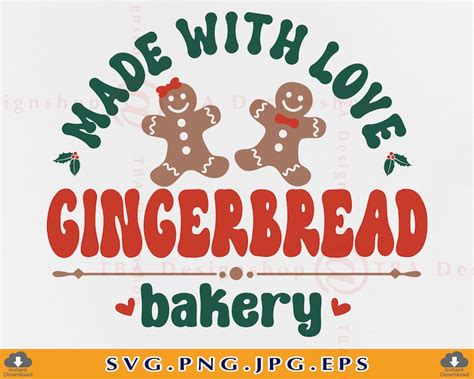 Gingerbread SVG Christmas Gingerbread Sign SVG Gingerbread - Etsy