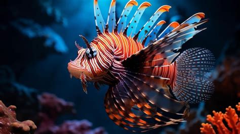 Premium AI Image | Lionfish Pterois