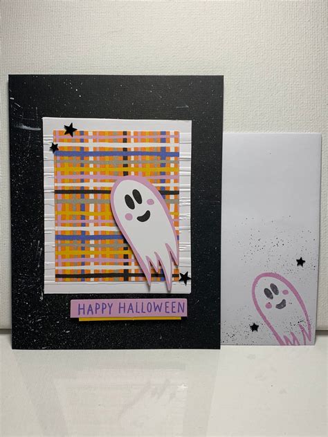 Homemade Greeting Card Halloween Ghost Stampin Up Etsy