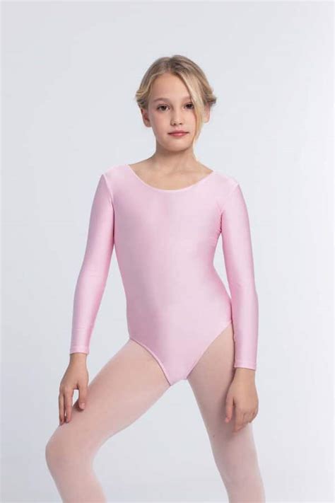 Maillot Ballet Manga Larga Rosa Licra Ro Danza Y M S