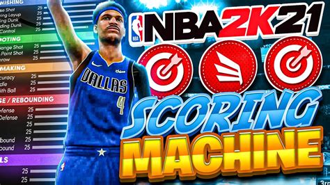 BEST SCORING MACHINE BUILD In NBA 2K21 65 BADGE UPGRADES RARE