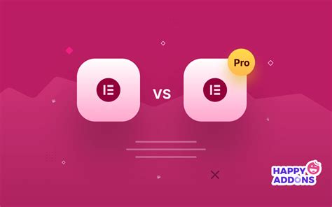 Comparison On Elementor Vs Elementor Pro Archives HappyAddons