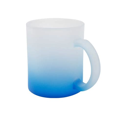 11oz Blank Sublimation Color Gradient Glass Mug Blank Sublimation Frosted Beer Glass Sublimation