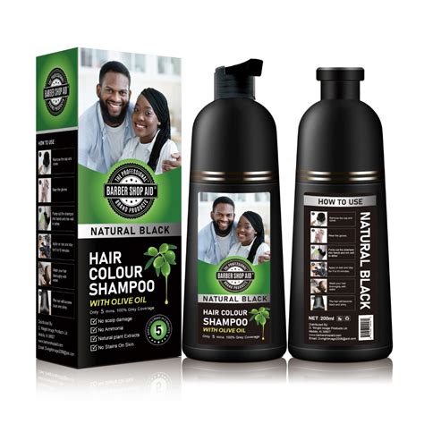 Black Shampoo Dye 200ml - Barber Shop Aid®