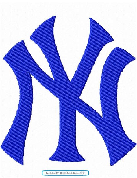 New York Yankees Embroidery Machine Patterns Designs Digital