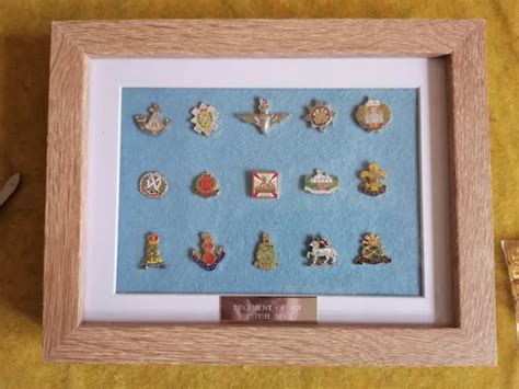 BRITISH ARMY REGIMENTS Pin Badge Display Case 44 99 PicClick UK