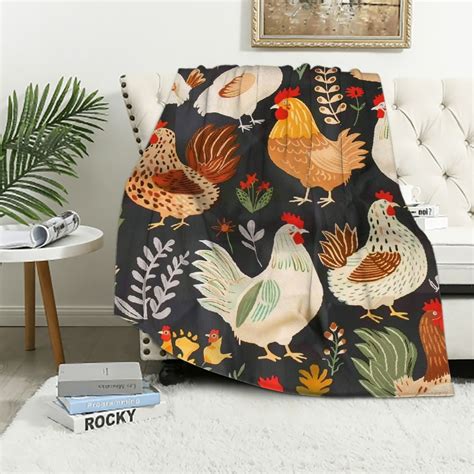 Nawypu Chicken Blanket Gifts For Adults Soft Warm Lightweight Cozy Cute