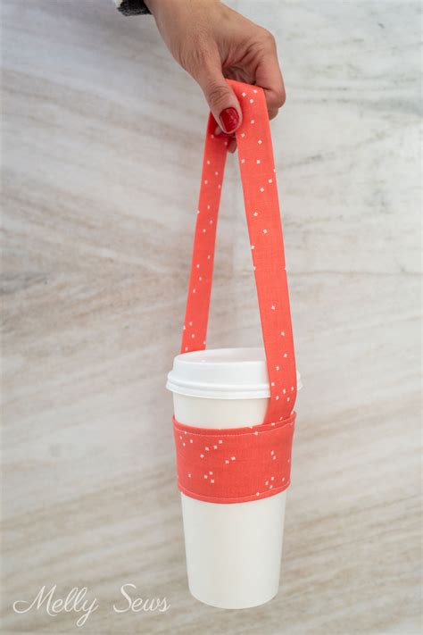 How To Make A Coffee Cup Carrier With A Free Pattern Melly Sews