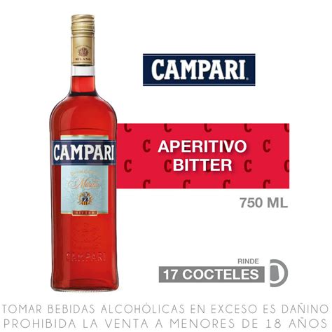 Campari Bitter Botella 750ml Wong