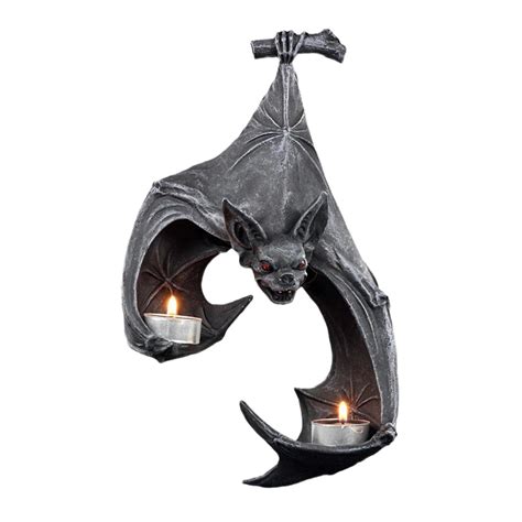 Photophore Mural Chauve souris Noir Chandelier Décoration D halloween