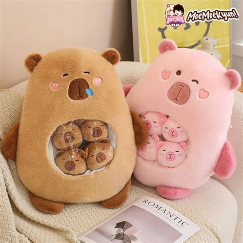 Capybara Candy Bag With Mini Capybara Plushies Moemoekyun