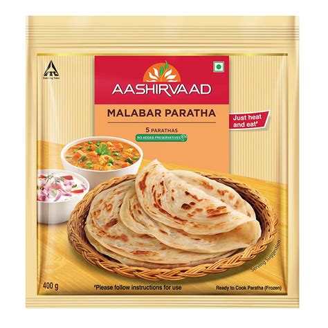 Aashirvaad Ready To Cook Malabar Paratha No Added Preservatives Easy