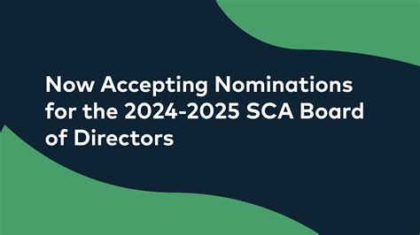 Now Accepting Nominations For The 2024 2025 Sca Board Of Directors — Specialty Coffee Association