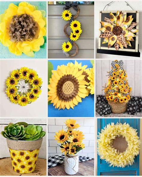 Inspiring Sunflower Craft Ideas From Ordinary Materials