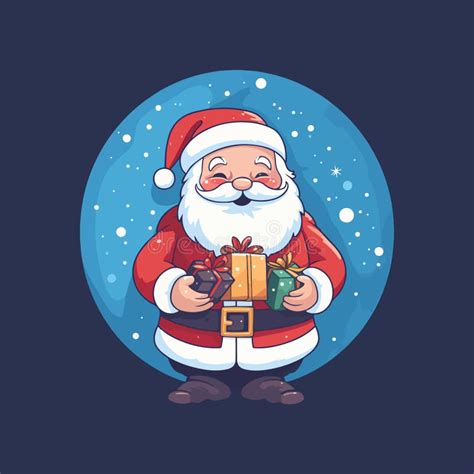 Merry Moments Professional Santa Claus Vector Artistry Stock Photo