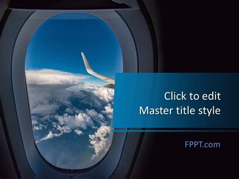 Free Airplane Window Powerpoint Template Free Powerpoint Templates