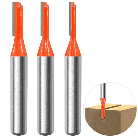 Pcs Mm Tige Straight Routeur Bit Set Fraises Rainurer Fraise