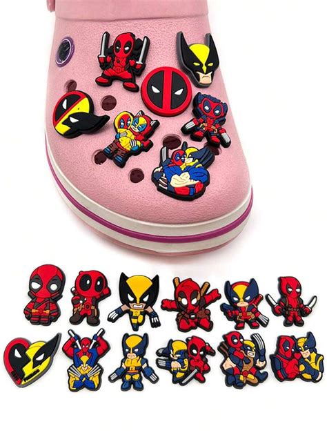 POTDEMIEL 2024 NEW Wolverine Deadpool Shoe Buckle Theme Party Anime