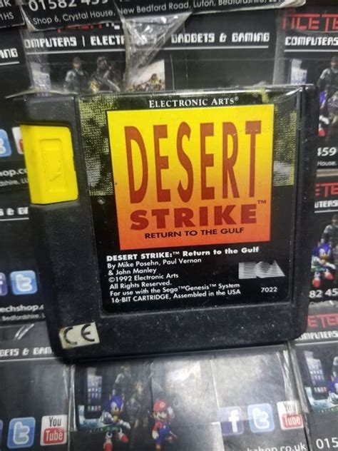 Desert Strike Return To The Gulf Sega Mega Drive Cartridge Game ACE TECH