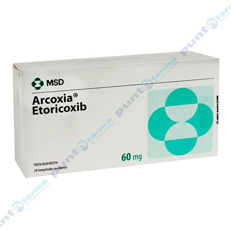 Arcoxia Etoricoxib Mg Caja De Comprimidos Recubiertos Punto Farma