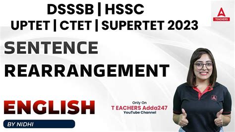 Dsssb Hssc Uptet Super Tet Classes Uptet Super Tet English